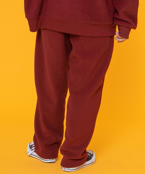 PairPair（ペアペア）の「フリースパジャマSET(ユニセックス)（ルームウェア/パジャマ・レディース・レッド/グリーン・MEDIUM/LARGE）」の5枚目の写真