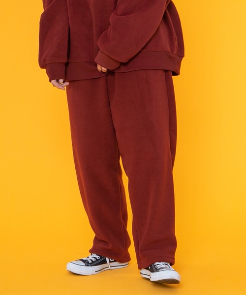 PairPair（ペアペア）の「フリースパジャマSET(ユニセックス)（ルームウェア/パジャマ・レディース・レッド/グリーン・MEDIUM/LARGE）」の7枚目の写真