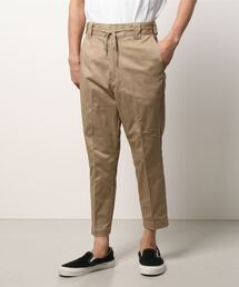 【Dickies】TCストレッチウエストイージー8分丈パンツ/ ディッキーズ クロップドパンツ