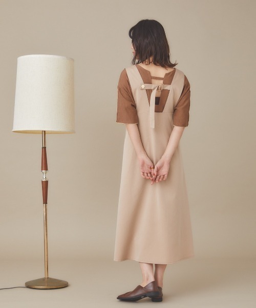 moi tytto（モイテュット）の「リバーシブルAラインジャンパースカート（スカート・レディース・ベージュ/ブラウン・FREE）」の13枚目の写真