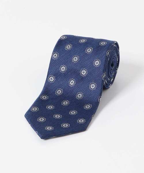 URBAN RESEARCH DOORS（アーバンリサーチドアーズ）の「LIFE STYLE TAILOR　ワイルドシルクタイ小紋2（ネクタイ・メンズ・ブルー/ネイビー・FREE）」の3枚目の写真