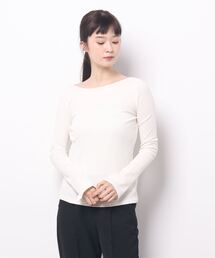 A_（エース）の「ツイストテレコクルーネックカットソー（Tシャツ/カットソー）」