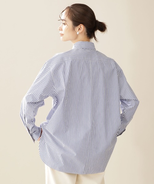 NANO universe（ナノユニバース）の「オーバーワイドシャツ 長袖（シャツ/ブラウス・レディース・ライム/その他1/ホワイト・38/36）」の11枚目の写真