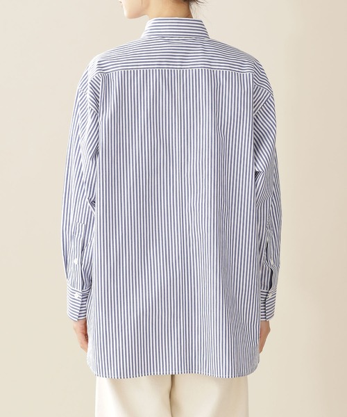 NANO universe（ナノユニバース）の「オーバーワイドシャツ 長袖（シャツ/ブラウス・レディース・ライム/その他1/ホワイト・38/36）」の15枚目の写真