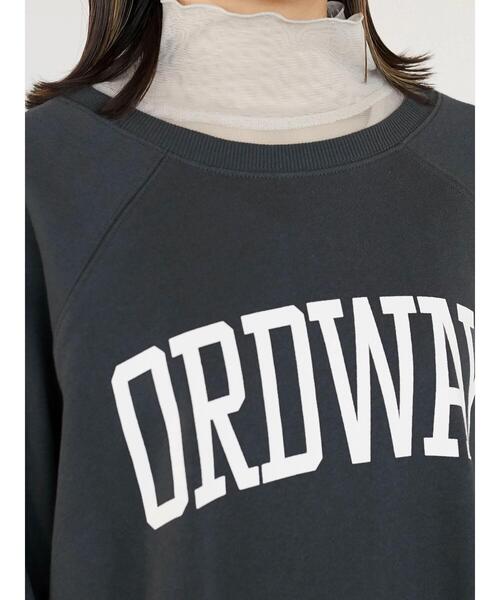 Green Parks(グリーンパークス)の「七分袖ロゴプルオーバー*(スウェット・レディース・グレー/サックスブルー/アイボリー・FREE)」の9枚目の写真