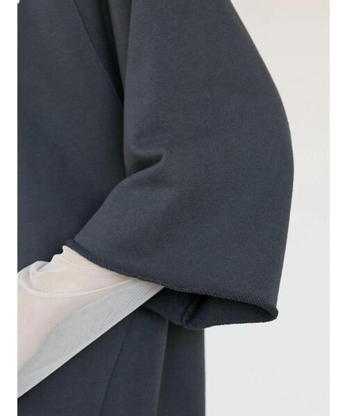 Green Parks(グリーンパークス)の「七分袖ロゴプルオーバー*(スウェット・レディース・グレー/サックスブルー/アイボリー・FREE)」の11枚目の写真