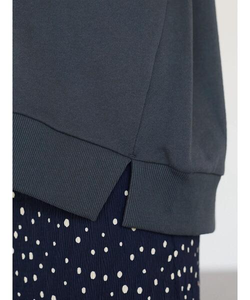 Green Parks(グリーンパークス)の「七分袖ロゴプルオーバー*(スウェット・レディース・グレー/サックスブルー/アイボリー・FREE)」の12枚目の写真