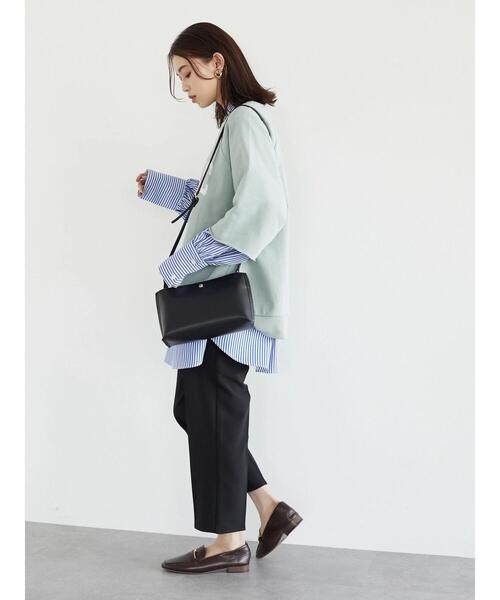 Green Parks(グリーンパークス)の「七分袖ロゴプルオーバー*(スウェット・レディース・グレー/サックスブルー/アイボリー・FREE)」の20枚目の写真