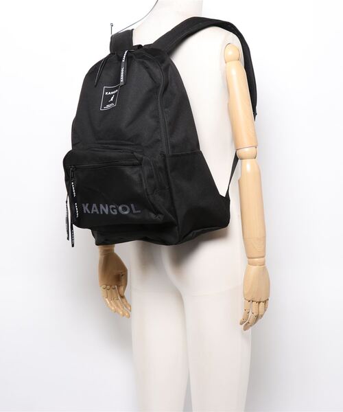 KANGOL（カンゴール）の「【 KANGOL / カンゴール 】 ロゴ プリント バックパック / リュック（バックパック/リュック・レディース・ホワイト/ブラック/ベージュ/ブラック系その他・FREE）」の8枚目の写真