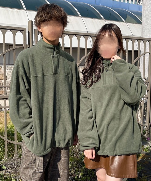 PairPair（ペアペア）の「フリースプルオーバー(ユニセックス)（スウェット・レディース・ブラウン/カーキ・MEDIUM/LARGE）」の12枚目の写真