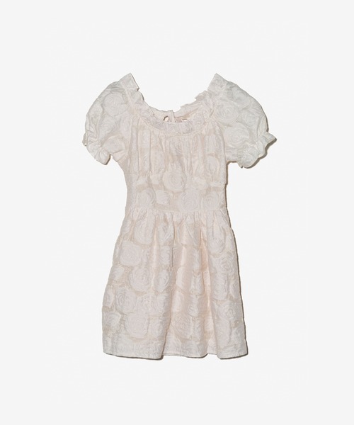 lissi Boutique（リージーブティック）の「【lissi Boutique】ローズ柄バックシースルーリボンミニワンピース（ワンピース・レディース・ブラック/アイボリー・FREE）」の15枚目の写真