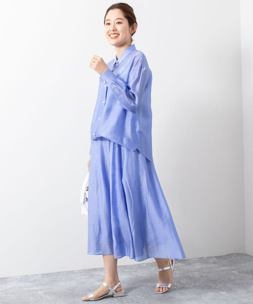 ★美品★NOLLEY'S　シアースラブフレアスカート NOLLEY'S（ノーリーズ）の「シアースラブフレアースカート