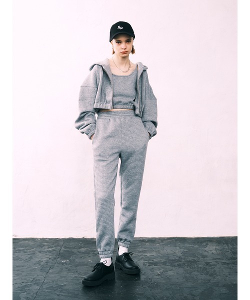 ENVYM(アンビー)の「スクエアパターンジョガーPT(その他パンツ・レディース・ブラック/ホワイト/グレー・FREE)」の21枚目の写真