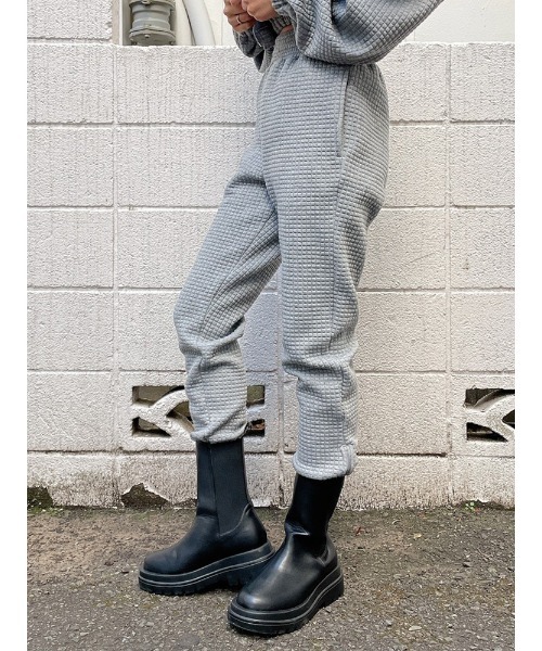 ENVYM(アンビー)の「スクエアパターンジョガーPT(その他パンツ・レディース・ブラック/ホワイト/グレー・FREE)」の7枚目の写真