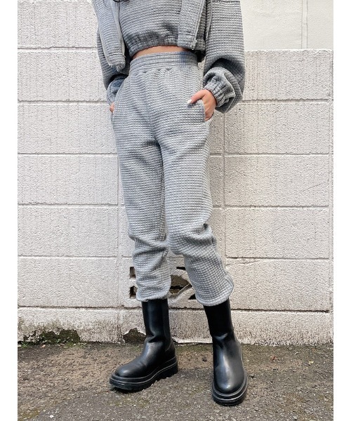 ENVYM(アンビー)の「スクエアパターンジョガーPT(その他パンツ・レディース・ブラック/ホワイト/グレー・FREE)」の6枚目の写真