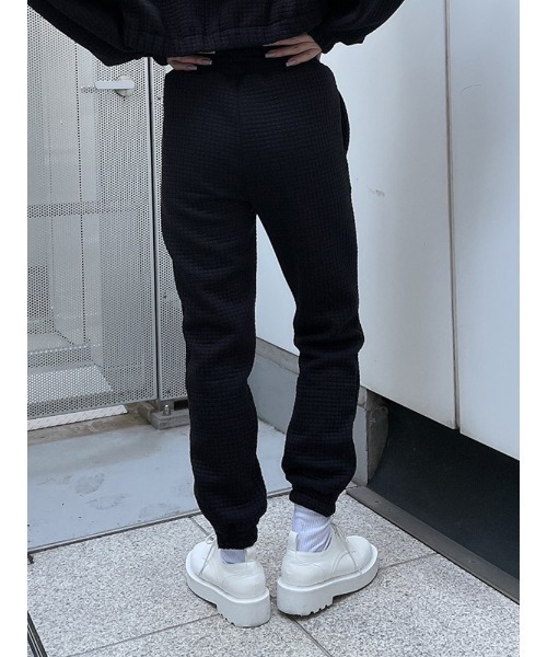 ENVYM(アンビー)の「スクエアパターンジョガーPT(その他パンツ・レディース・ブラック/ホワイト/グレー・FREE)」の9枚目の写真
