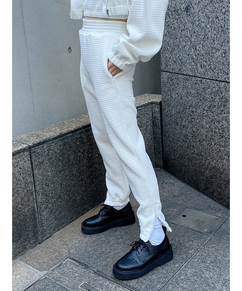 ENVYM(アンビー)の「スクエアパターンジョガーPT(その他パンツ・レディース・ブラック/ホワイト/グレー・FREE)」の13枚目の写真