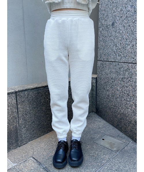 ENVYM(アンビー)の「スクエアパターンジョガーPT(その他パンツ・レディース・ブラック/ホワイト/グレー・FREE)」の18枚目の写真