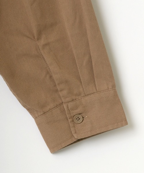 Dickies(ディッキーズ)の「Dickies/ディッキーズ オーバーサイズ T/Cツイル ミニロゴワッペン ワンポイント刺繍 ワークシャツ(シャツ/ブラウス・メンズ・ブラック/ベージュ/ホワイト系その他/ブルー系その他・M/L/XL)」の22枚目の写真