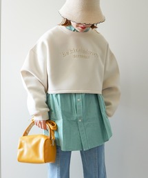 ショート丈エンボス加工ダンボールプルオーバー