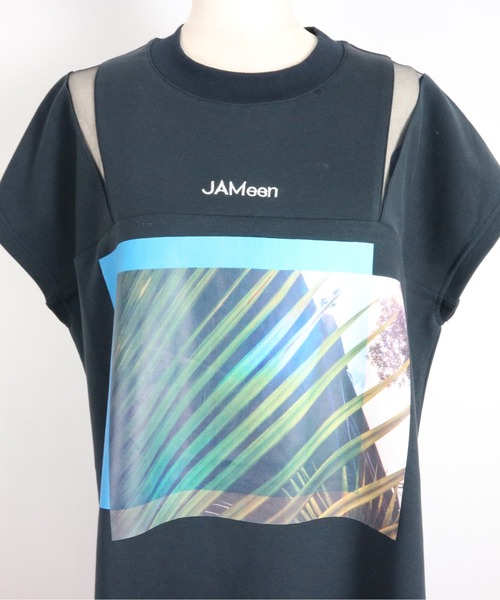AULA AILA(アウラアイラ)の「グリーンサムタイムブルーTシャツ(Tシャツ/カットソー・レディース・ホワイト/チャコールグレー/ブラック・0)」の6枚目の写真