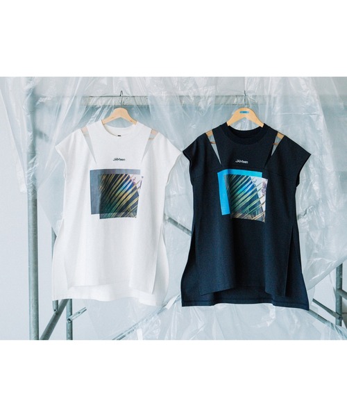 AULA AILA(アウラアイラ)の「グリーンサムタイムブルーTシャツ(Tシャツ/カットソー・レディース・ホワイト/チャコールグレー/ブラック・0)」の19枚目の写真