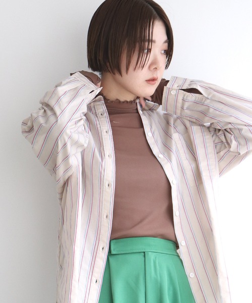 notch.(ノッチ)の「パワーメッシュロンT(Tシャツ/カットソー・レディース・パープル/ブラウン/エメラルド・M)」の2枚目の写真