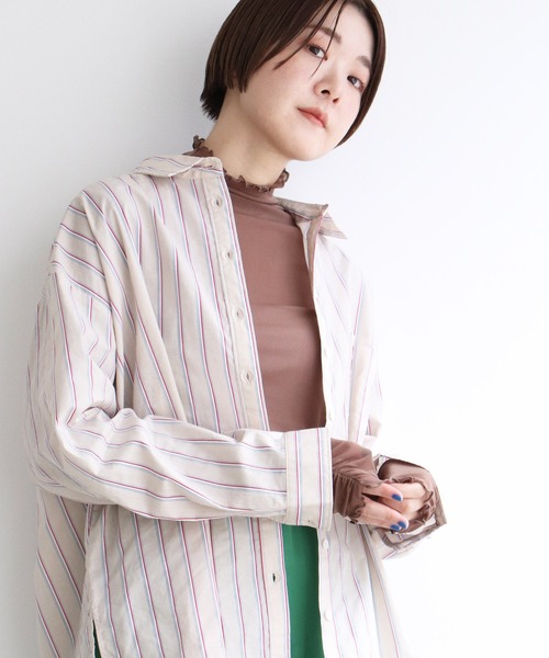 notch.(ノッチ)の「パワーメッシュロンT(Tシャツ/カットソー・レディース・パープル/ブラウン/エメラルド・M)」の14枚目の写真