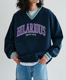 CPCM | ラインリブカレッジ布帛プルオーバー(シャツ/ブラウス)