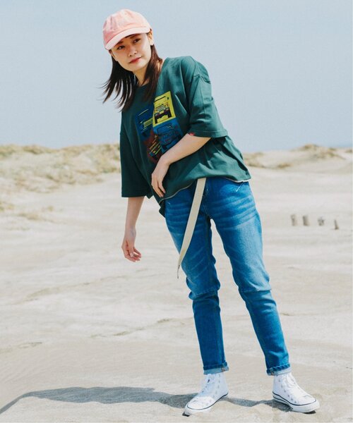 DOUBLE NAME（ダブルネーム）の「NEWHATTAN刺しゅう加工CAP（キャップ・レディース・ピンク/ターコイズブルー/スミクロ/キナリ・FREE）」の20枚目の写真