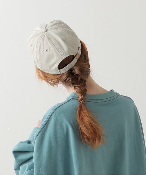 DOUBLE NAME（ダブルネーム）の「NEWHATTAN刺しゅう加工CAP（キャップ・レディース・ピンク/ターコイズブルー/スミクロ/キナリ・FREE）」の17枚目の写真