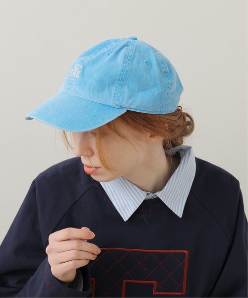 DOUBLE NAME（ダブルネーム）の「NEWHATTAN刺しゅう加工CAP（キャップ・レディース・ピンク/ターコイズブルー/スミクロ/キナリ・FREE）」の8枚目の写真