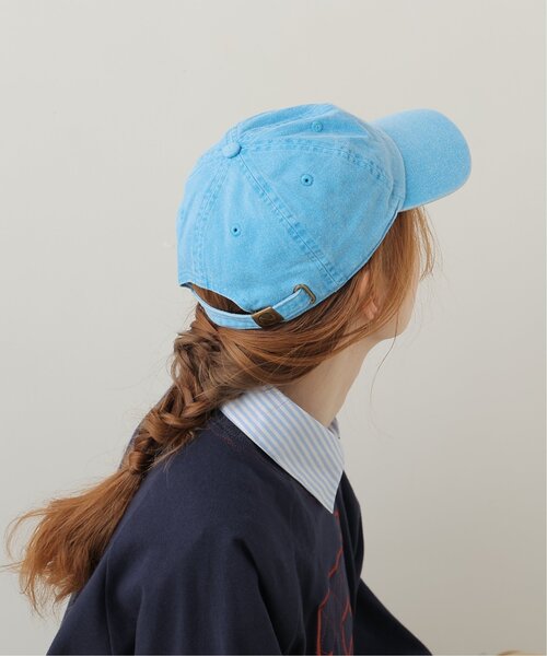 DOUBLE NAME（ダブルネーム）の「NEWHATTAN刺しゅう加工CAP（キャップ・レディース・ピンク/ターコイズブルー/スミクロ/キナリ・FREE）」の7枚目の写真