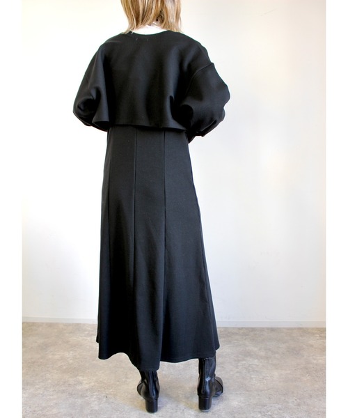 MLI'A(エムリア)の「マーメイドリブキャミワンピース(セットアップ対応)(ワンピース・レディース・アイボリー/ブラック/グリーン/ブルー/オレンジ/ホワイト×ネイビー・M)」の16枚目の写真