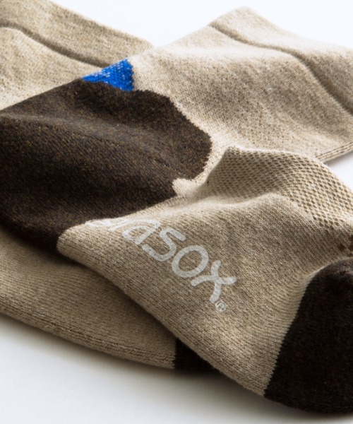 rasox（ラソックス）の「rasox（ラソックス）／　ブロックパイル・ミッド（ソックス/靴下・レディース・チャコールグレー/ベージュ/カーキ・SMALL/MEDIUM/LARGE）」の5枚目の写真
