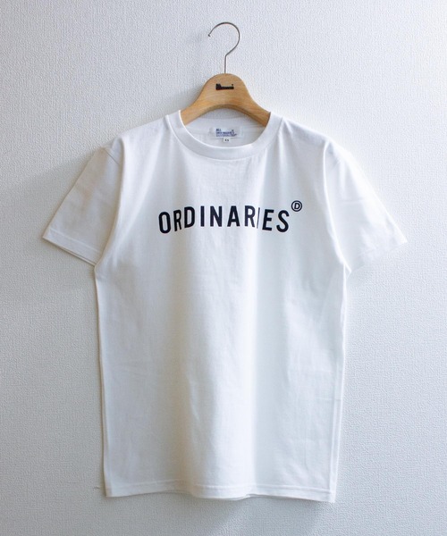 ALL ORDINARIES（オールオーディナリーズ）の「ALL ORDINARIESストレートロゴT 2022（Tシャツ/カットソー・レディース・ホワイト/チャコールグレー/ピンク/ブルー/キャメル・S/M/L/XL/XS）」の2枚目の写真
