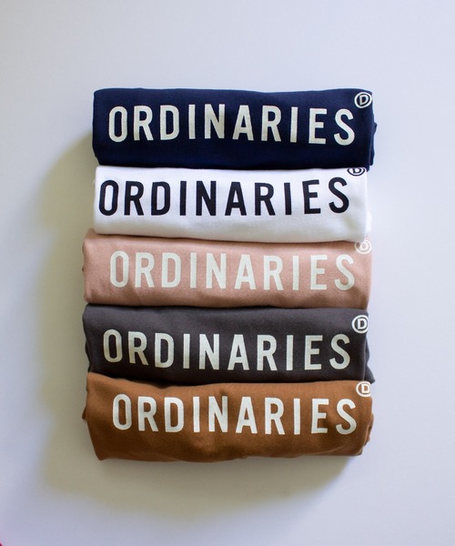 ALL ORDINARIES（オールオーディナリーズ）の「ALL ORDINARIESストレートロゴT 2022（Tシャツ/カットソー・レディース・ホワイト/チャコールグレー/ピンク/ブルー/キャメル・S/M/L/XL/XS）」の12枚目の写真