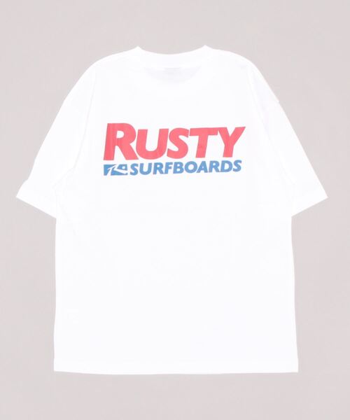 RUSTY:ラスティー】ロゴTシャツ 90S FIT バックプリント（Tシャツ