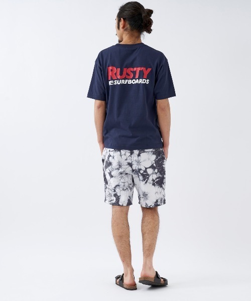 RUSTY(ラスティ)の「【RUSTY:ラスティー】ロゴTシャツ 90S FIT バックプリント(Tシャツ/カットソー・メンズ・ホワイト/ブラック/ネイビー/ライトブルー・MEDIUM/LARGE/X-LARGE)」の15枚目の写真