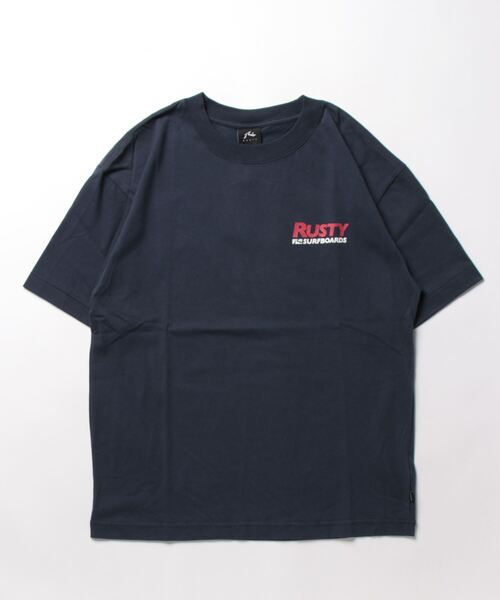 RUSTY:ラスティー】ロゴTシャツ 90S FIT バックプリント（Tシャツ