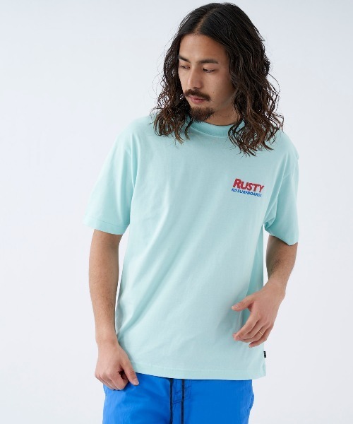 RUSTY(ラスティ)の「【RUSTY:ラスティー】ロゴTシャツ 90S FIT バックプリント(Tシャツ/カットソー・メンズ・ホワイト/ブラック/ネイビー/ライトブルー・MEDIUM/LARGE/X-LARGE)」の22枚目の写真