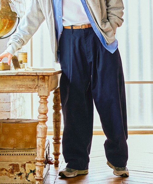 美品　ハイウエストバルーンシルエットパンツ　カベサロッソ　洗える　ポケットあり サーカスパンツ レディース カラー バルーンシルエット 綿