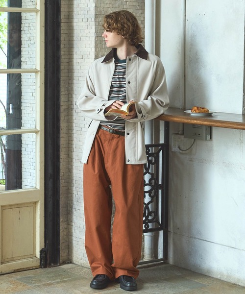 タックワイドバルーンシルエットチノパンツ EMMA CLOTHES