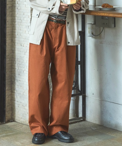 タックワイドバルーンシルエットチノパンツ EMMA CLOTHES