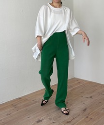 wee9s（ウィークス）の「daily daily super stretch pleats pants / セルフカット可能なデイリーデイリースーパーストレッチプリーツパンツ（スウェットパンツ・レディース）」