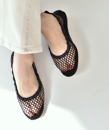 PICHE ABAHOUSE | フィッシュネットフラットサンダル(パンプス)