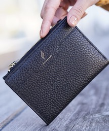 mieno | [mieno]牛革レザー二つ折りミニ財布(財布)