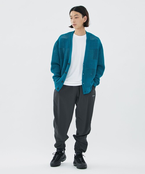 CITY TOKYO（シティトウキョウ）の「メッシュコントラストカーディガン（カーディガン/ボレロ・メンズ・ホワイト/グレー/レッド/ライム/グリーン・1/2）」の8枚目の写真