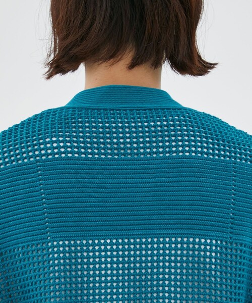 CITY TOKYO（シティトウキョウ）の「メッシュコントラストカーディガン（カーディガン/ボレロ・メンズ・ホワイト/グレー/レッド/ライム/グリーン・1/2）」の12枚目の写真