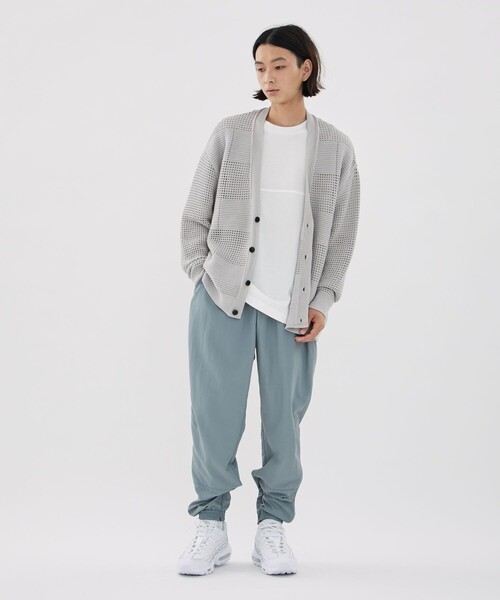 CITY TOKYO（シティトウキョウ）の「メッシュコントラストカーディガン（カーディガン/ボレロ・メンズ・ホワイト/グレー/レッド/ライム/グリーン・1/2）」の16枚目の写真